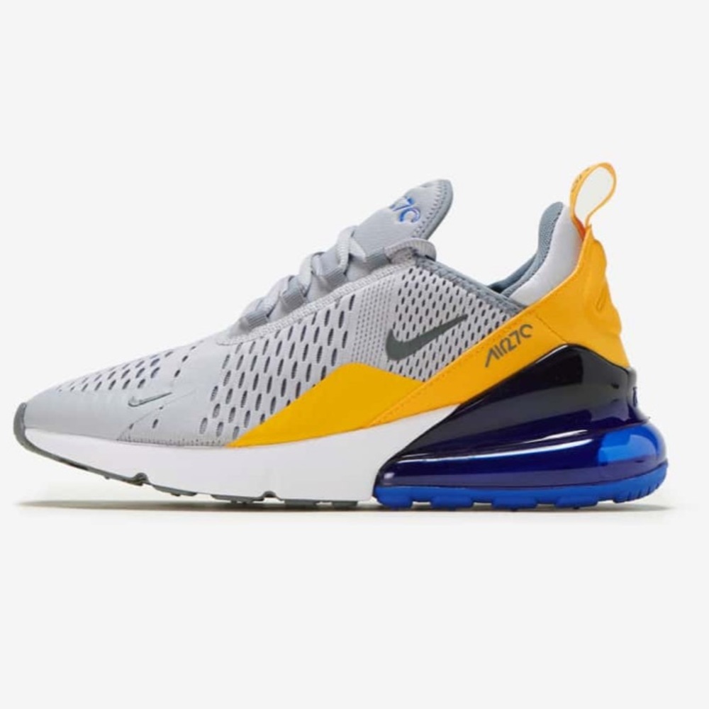 Nike Air max 270s grey yellow blue